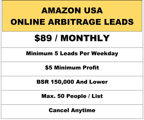online arbitrage leads